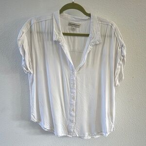 Elegant White Button-Down Shirt